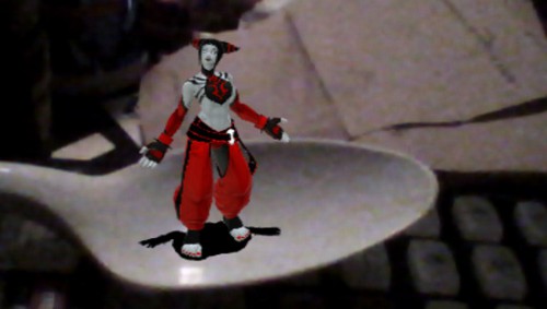 Juri shows off her spoon.