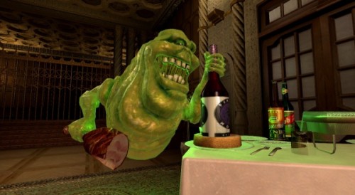ghostbusters-screenshot-slimer-eating-food-wine